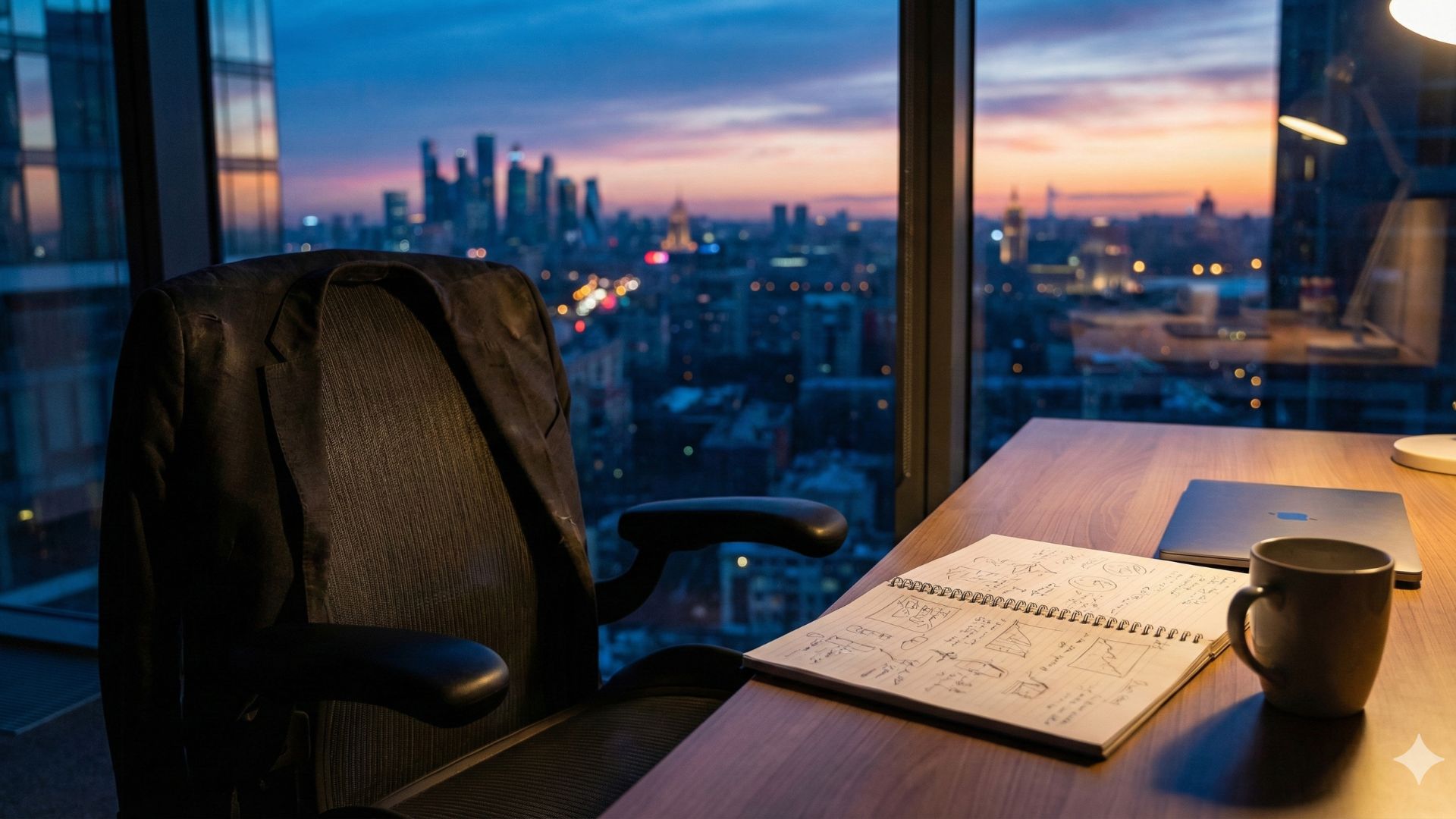 executive office night strategy session notebook